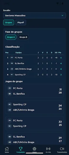Paredes Handball Cup Android app screenshot 1
