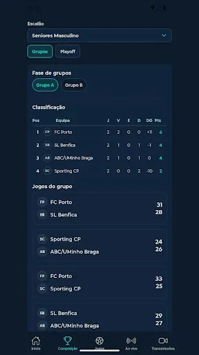 Paredes Handball Cup Android app screenshot 6
