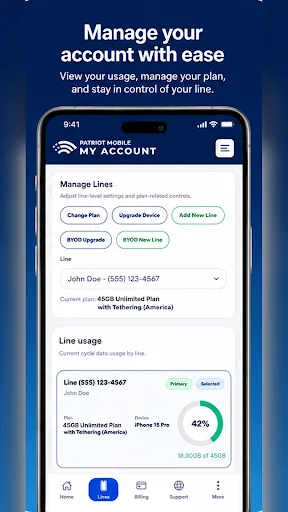 Patriot Mobile MyAccount Android app screenshot 4