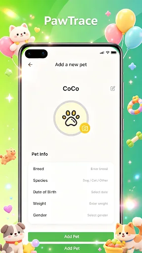 PawTrace Android app screenshot 2