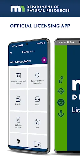 MN DNR Licensing Android app screenshot 1