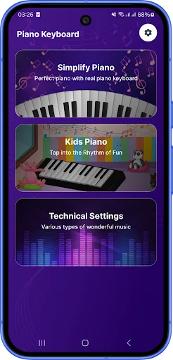 Piano Keyboard Android app screenshot 1