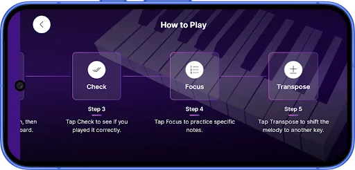 Piano Keyboard Android app screenshot 3