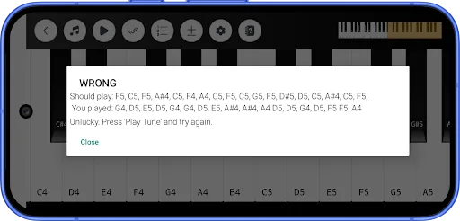 Piano Keyboard Android app screenshot 5