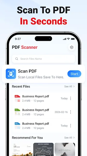 PDF Scanner: Documents & Files Android app screenshot 4