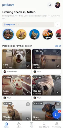 petocare Android app screenshot 2