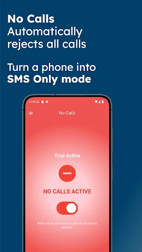 No Calls - SMS only Android app screenshot 1
