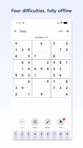 Sudoku — Clean, Offline Android app screenshot 2