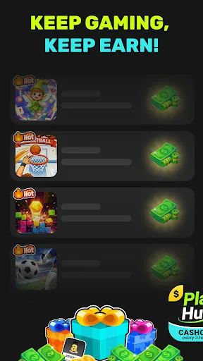 Play Hub: Earn Cash Games Android app screenshot 4