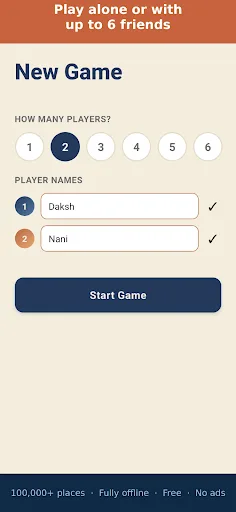 Mappi — Geography Chain Game Android app screenshot 1