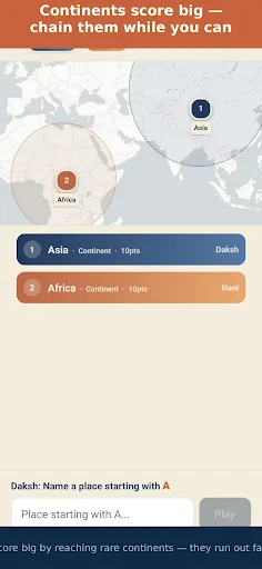 Mappi — Geography Chain Game Android app screenshot 3