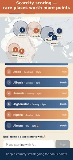 Mappi — Geography Chain Game Android app screenshot 4