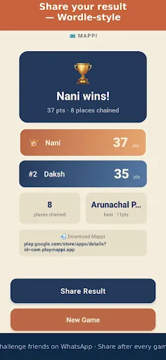 Mappi — Geography Chain Game Android app screenshot 5