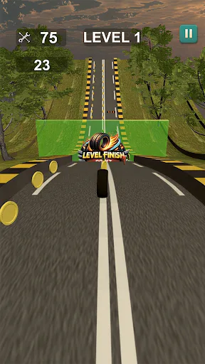 Rolling Wheel Slope Game Android app screenshot 6