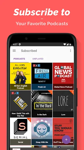 Podcast Player Android app screenshot 4