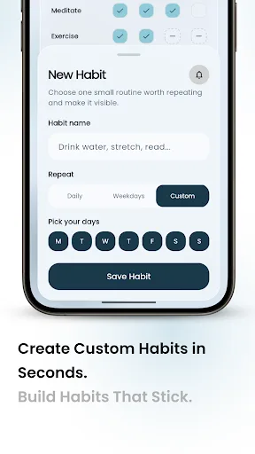 Habit Me: Daily Habit Tracker Android app screenshot 2