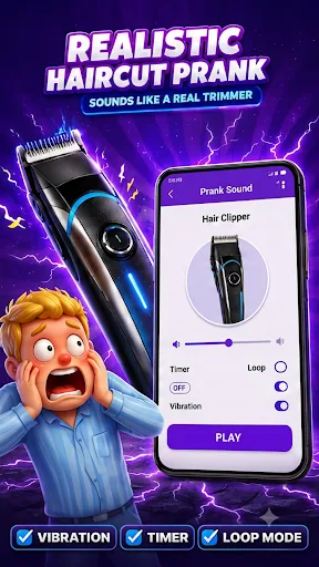 Prank Sounds: Haircut Launcher Android app screenshot 2