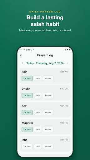 Prayer times athan qibla Quran Android app screenshot 4
