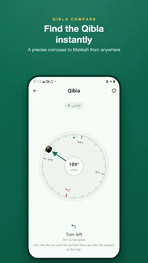 Prayer times athan qibla Quran Android app screenshot 5