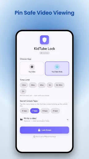KidTube Lock: YouTube Lock Android app screenshot 1
