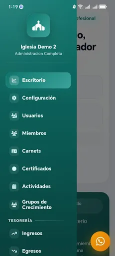 Iglesia Admin Pro Android app screenshot 4