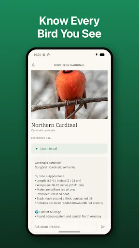 Bird ID: Identifier & Calls Android app screenshot 2