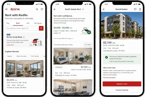Redfin Guide Rent Home Android app screenshot 2