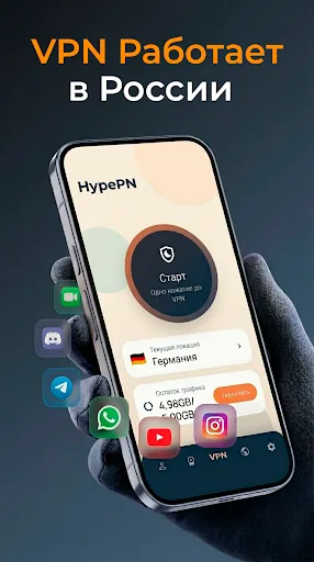 HypePN — Быстрый VPN Android app screenshot 5