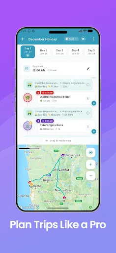 Sri Lanka Safety & Trip Plan Android app screenshot 1