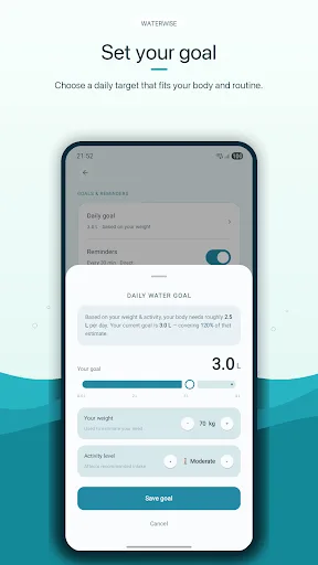 Water Reminder & Tracker App Android app screenshot 5