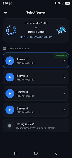 Dofu Live NFL NCAA NBA MLB NHL Android app screenshot 3