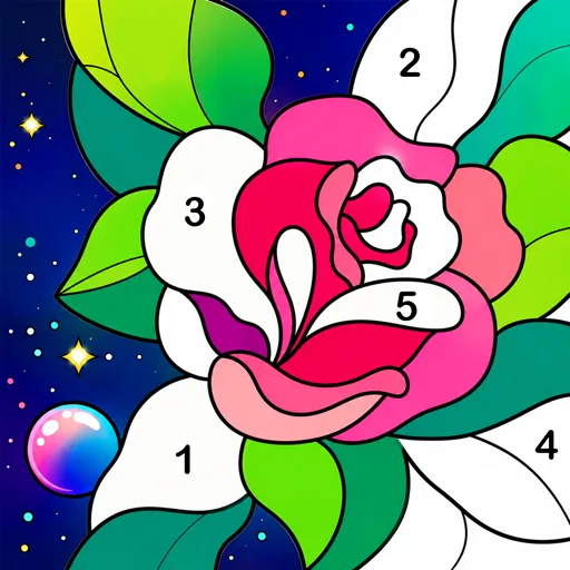 Color by Number: Coloring Aura Android app icon