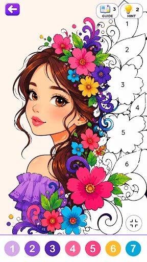 Color by Number: Coloring Aura Android app screenshot 1