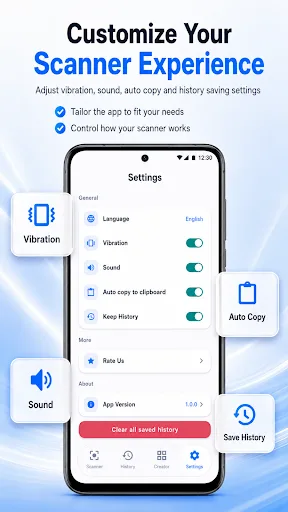 QR Scanner & Barcode Reader Android app screenshot 5