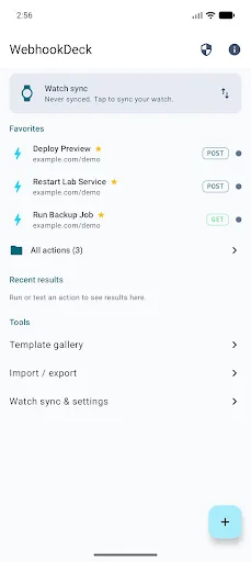 WebHookDeck: Watch Webhooks Android app screenshot 2