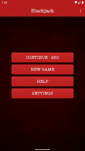 21 Twenty One - Blackjack Game Android app screenshot 1