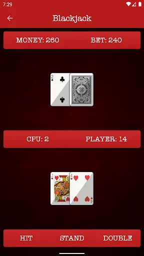 21 Twenty One - Blackjack Game Android app screenshot 3
