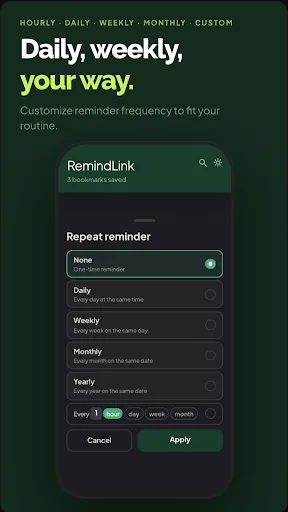 RemindLink: Bookmark Reminder Android app screenshot 4