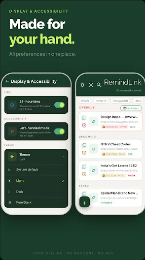 RemindLink: Bookmark Reminder Android app screenshot 6