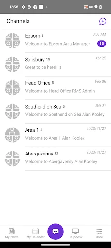 Metro Comms Android app screenshot 1