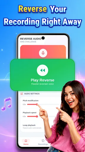Reverse Audio: Sing Challenge Android app screenshot 3