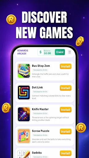 Rewards Arcade: Earn Cash Android app screenshot 2