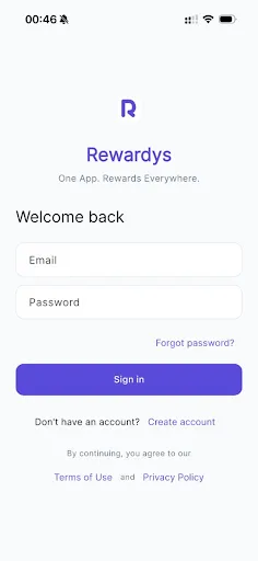 Rewardys Android app screenshot 3