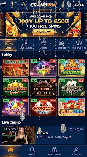 Grandwin Android app screenshot 2