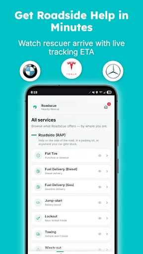Roadscue - Nearby Rescue Android app screenshot 3