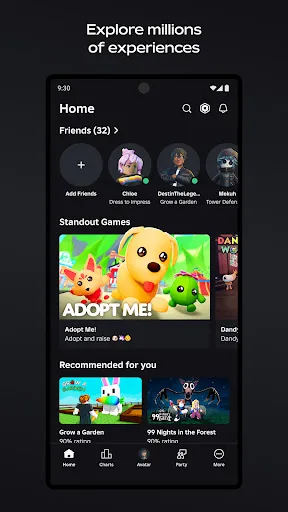 Roblox Android app screenshot 1