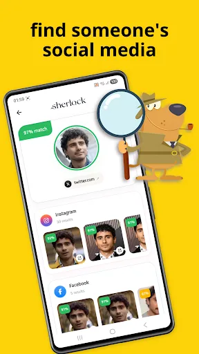 Sherlock: AI Face Search Android app screenshot 1