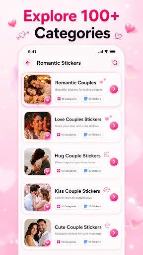 WASticker: Romantic stickers Android app screenshot 5