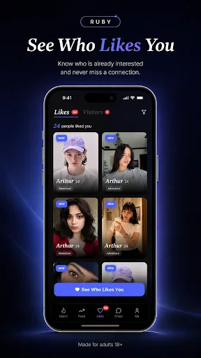 Ruby: Meet, Chat & Date Android app screenshot 3