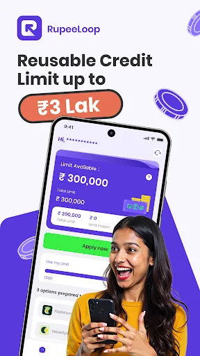 RupeeLoop Loan- Credit Line Android app screenshot 1